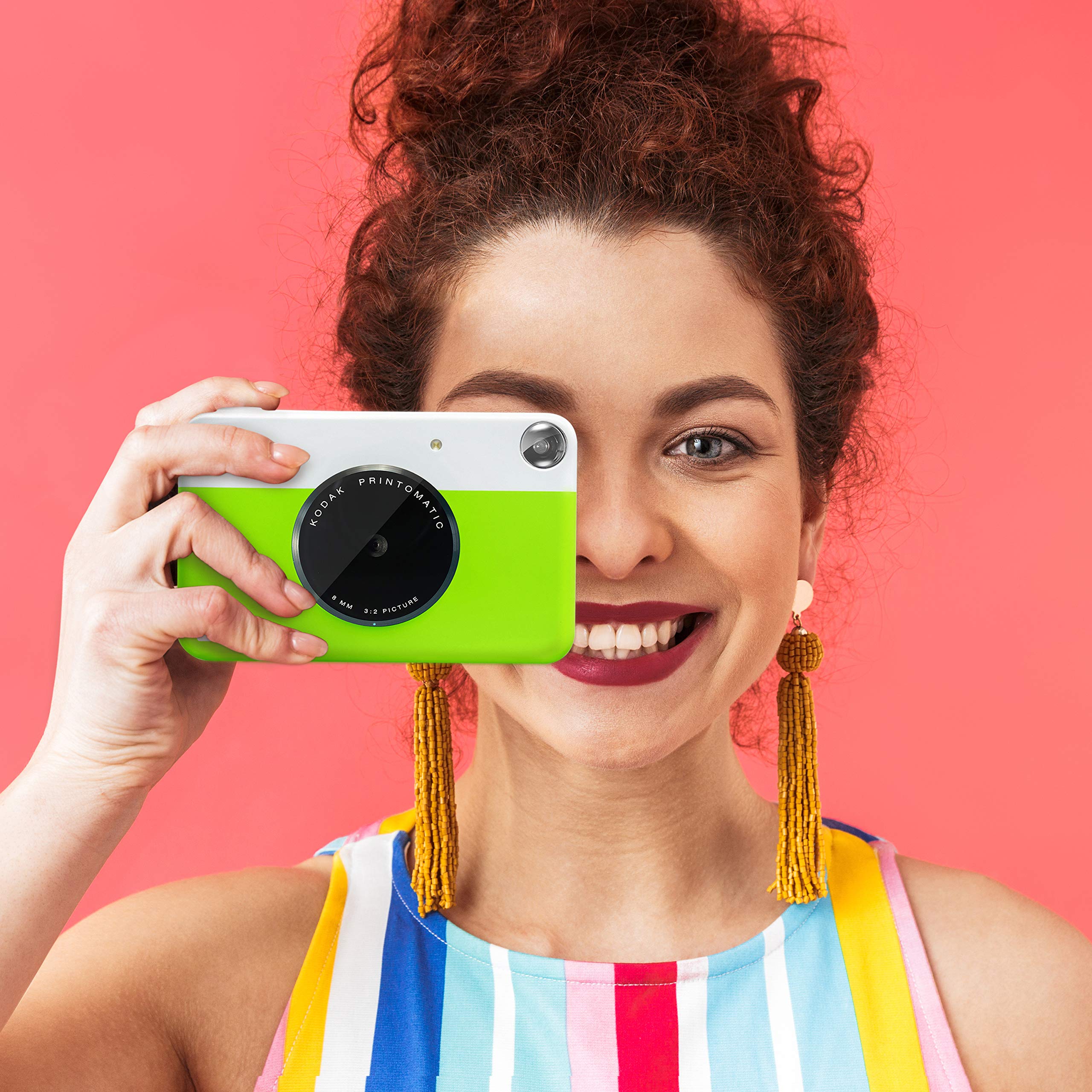 KODAK PRINTOMATIC Digital Instant Print Camera with 50 Sheets Zink Photo Paper - Portable Instant Camera for Travel, Parties & Family Memories