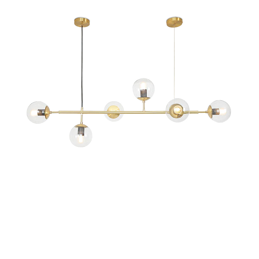 Modern Orb Chandeliers - Elegant Crystal Glass Ceiling Light Fixtures for Dining Room, Bedroom & Living Room Decor