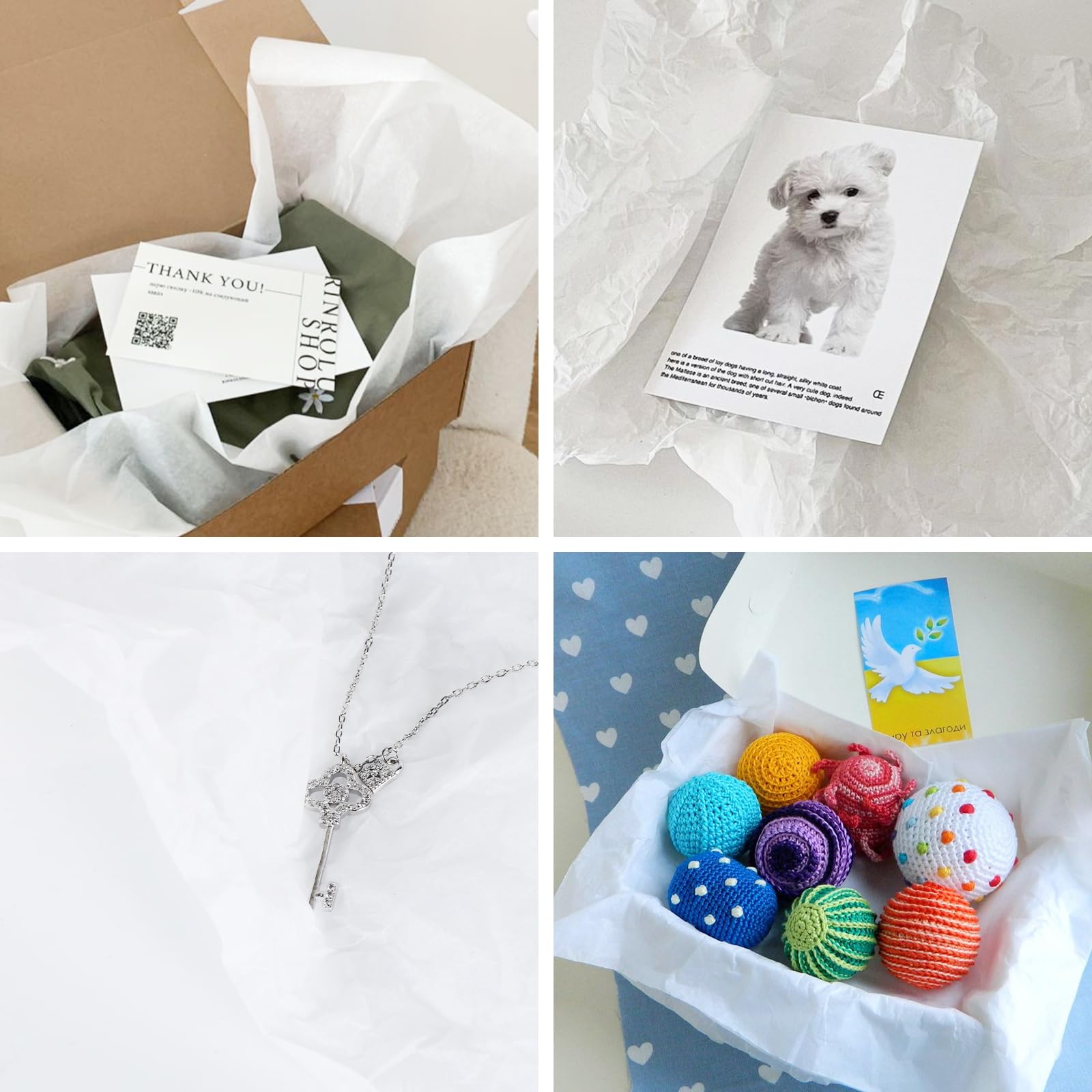 Simetufy 115 Sheets 20x30 Inch Bulk White Tissue Paper for Gift Wrapping, Packaging, Clothing & Textile Storage - Acid-Free Archival Quality for Preserving Delicate Fabrics (Perfect for Wedding Favors, Gift Bags & Craft Projects)