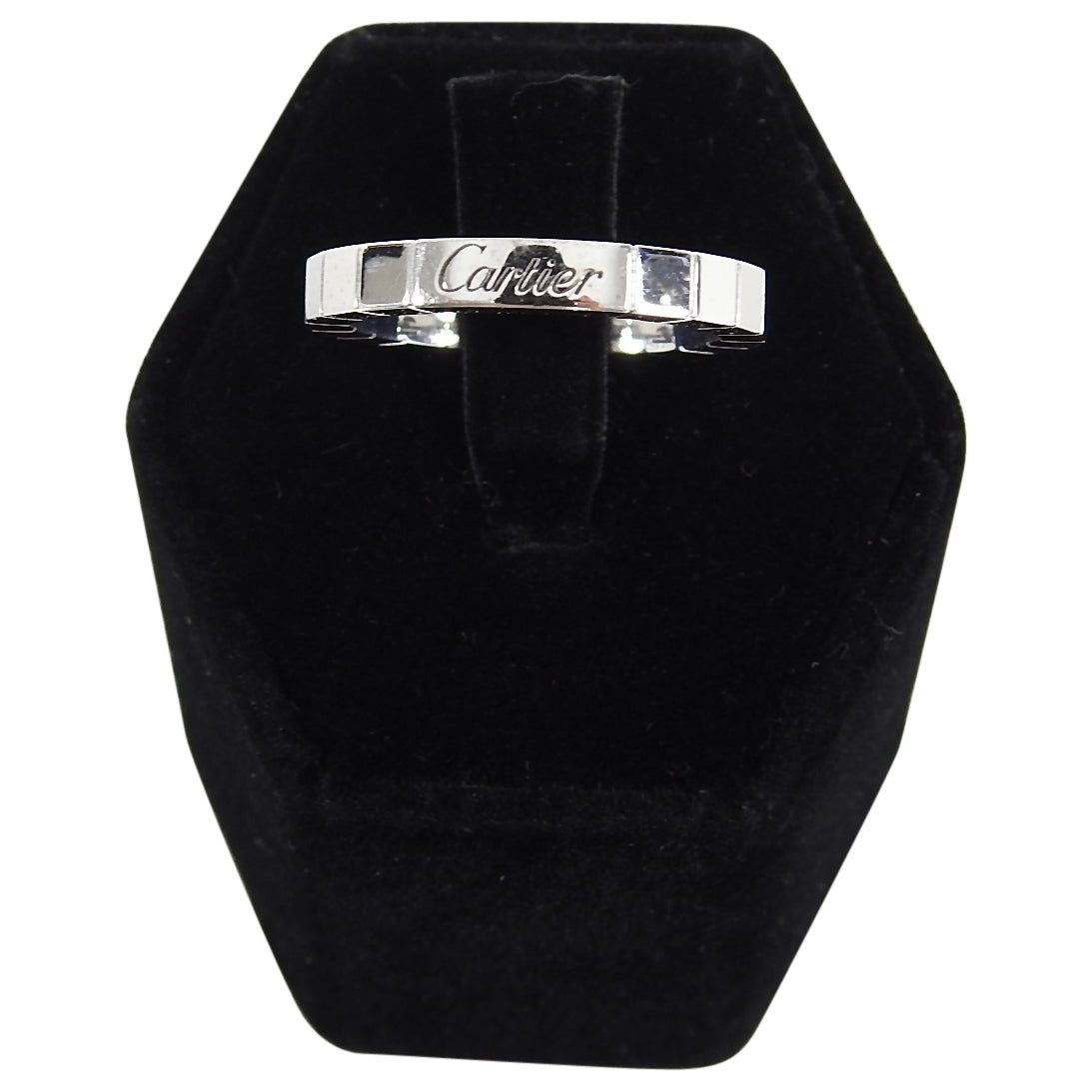 Cartier 18K White Gold Diamond Lanieres Band Ring - Size 6.5 (53) | Luxury Wedding, Engagement & Anniversary Jewelry Gift for Women