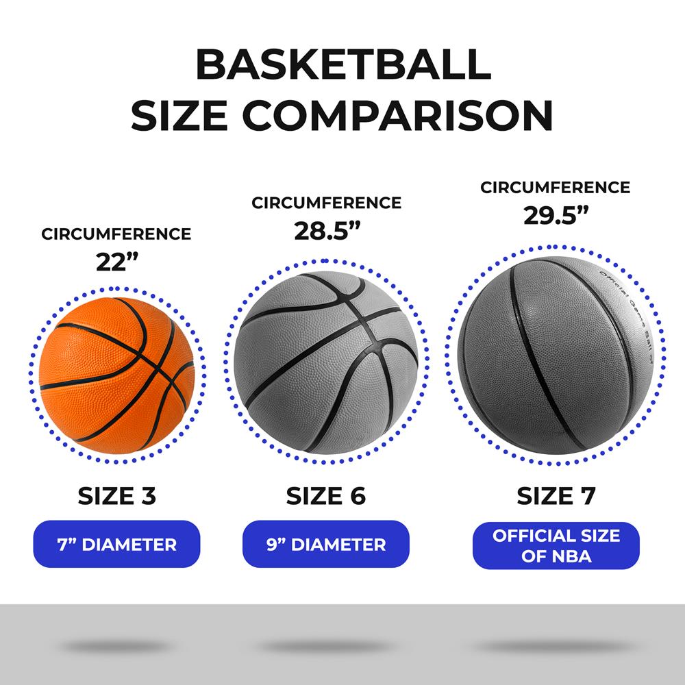 Premium Rubber Basketball for Outdoor & Indoor Play - Durable, High Bounce, All-Weather Basketball for Training, Games, and Street Play