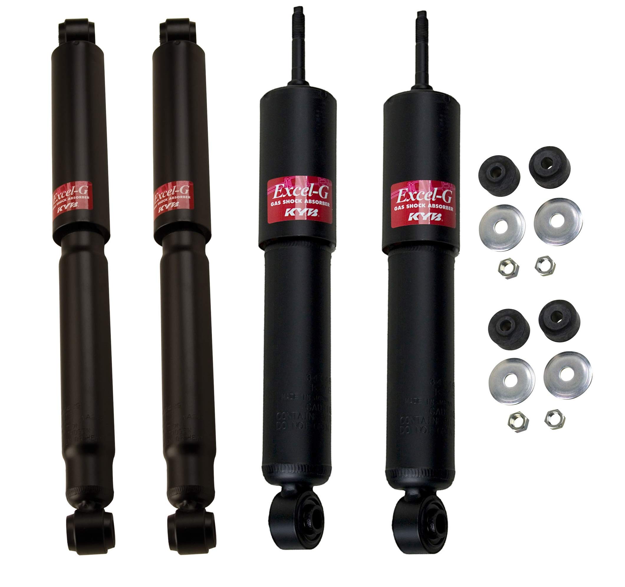 Premium Front & Rear Shock Absorbers Kit for 2002-2004 Nissan Frontier 4WD - Heavy Duty Suspension Replacement Parts for Off-Roading & Towing