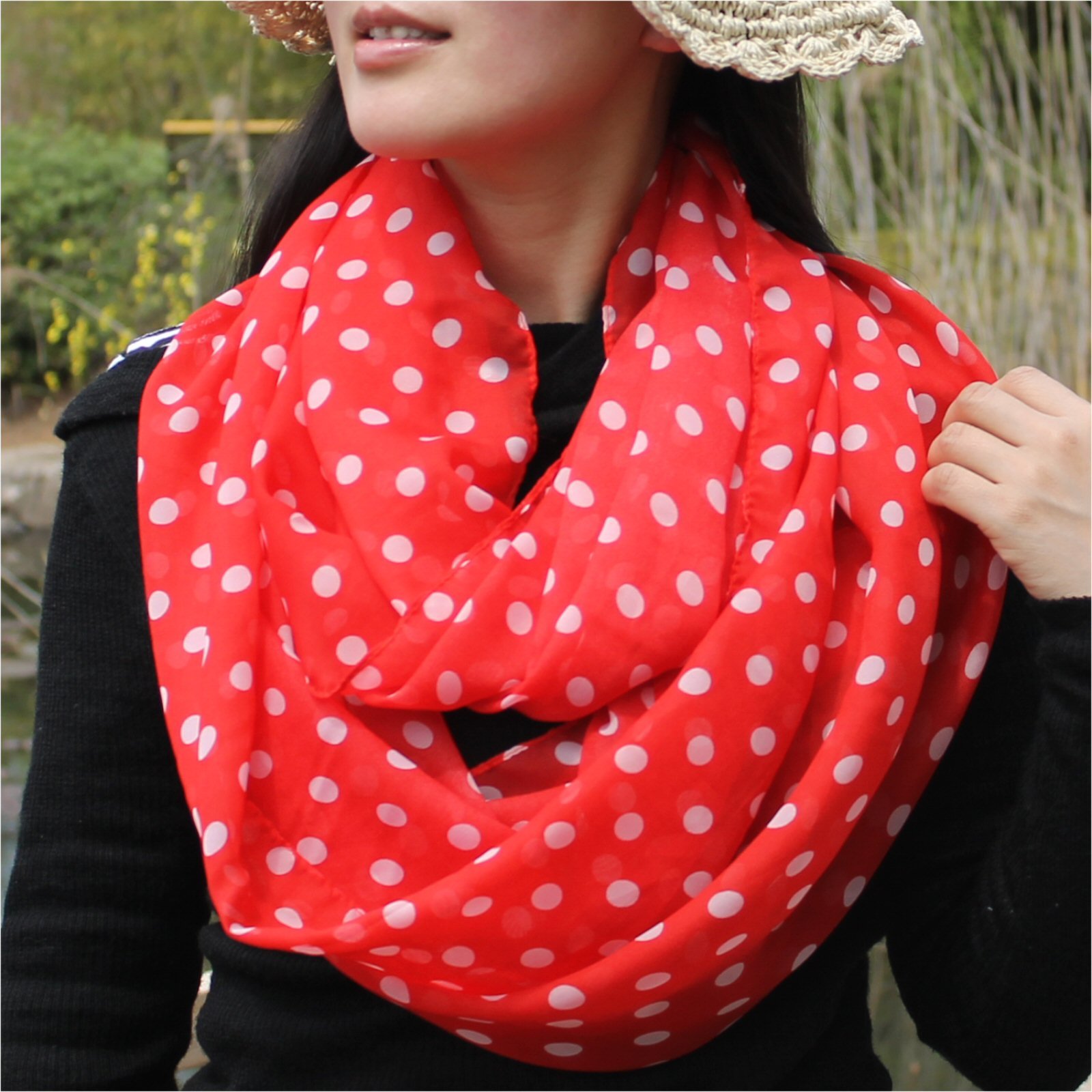 Tapp Collections™ Premium Soft Multicolor Sheer Infinity Scarf - Lightweight Fashion Accessory for Women, Perfect for Fall & Winter Outfits, Office Wear, and Casual Styling