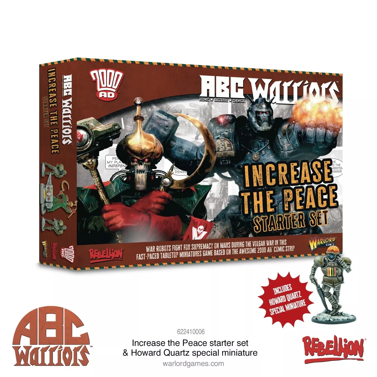 ABC Warriors: Increase the Peace Starter Game - Strategy Board Game for Adults & Teens - Perfect for Family Game Nights & Party Entertainment
