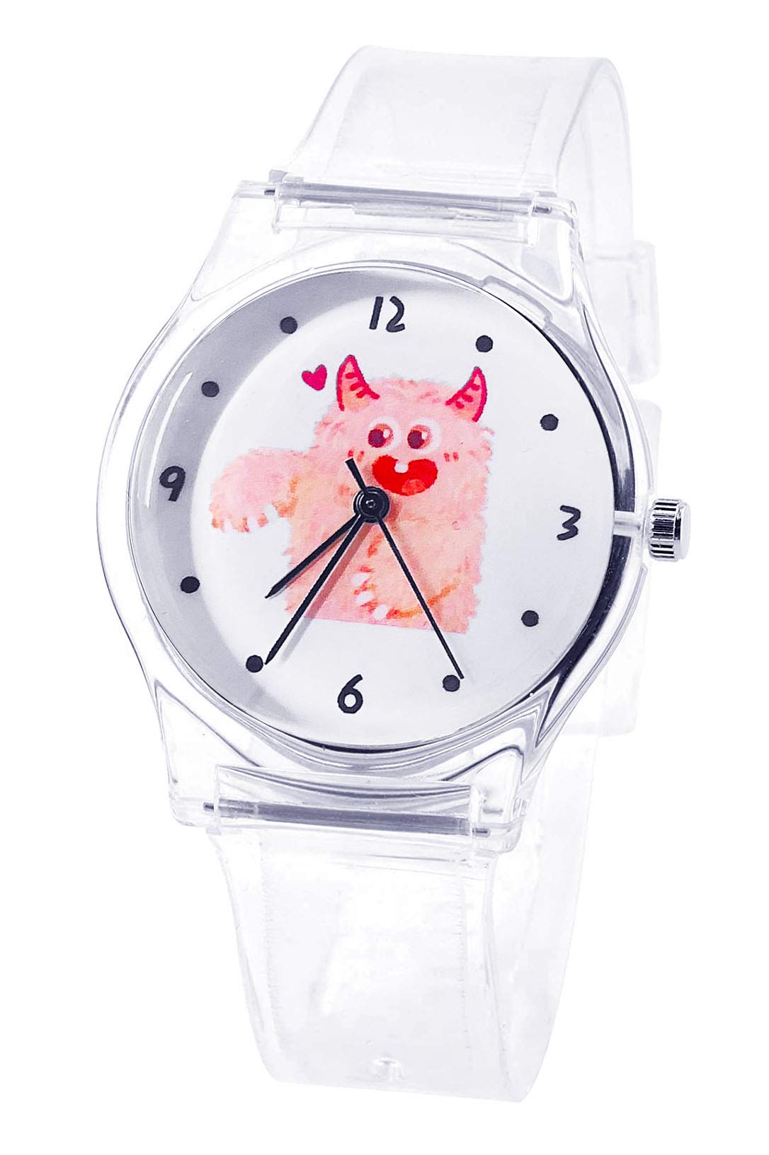 Tonnier Girls' Quartz Watch - Super Soft Resin Band, Analog Wristwatch with Nebula Dial for Teens & Students - Perfect for School, Daily Wear & Gift Giving