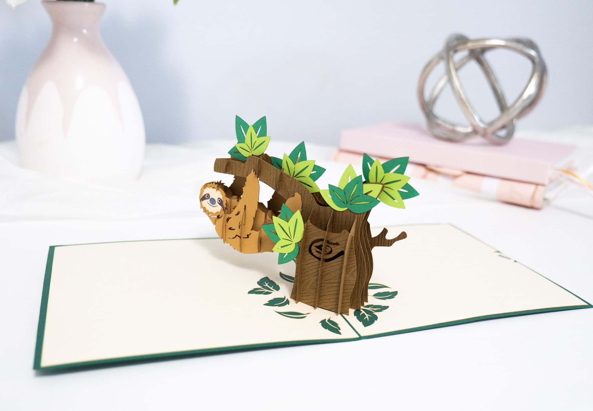 Sloth Pop Up Greeting Card - Cute Jungle Animal Birthday & Thank You Card for Kids - Perfect for Birthdays, Thank You Notes & Special Occasions