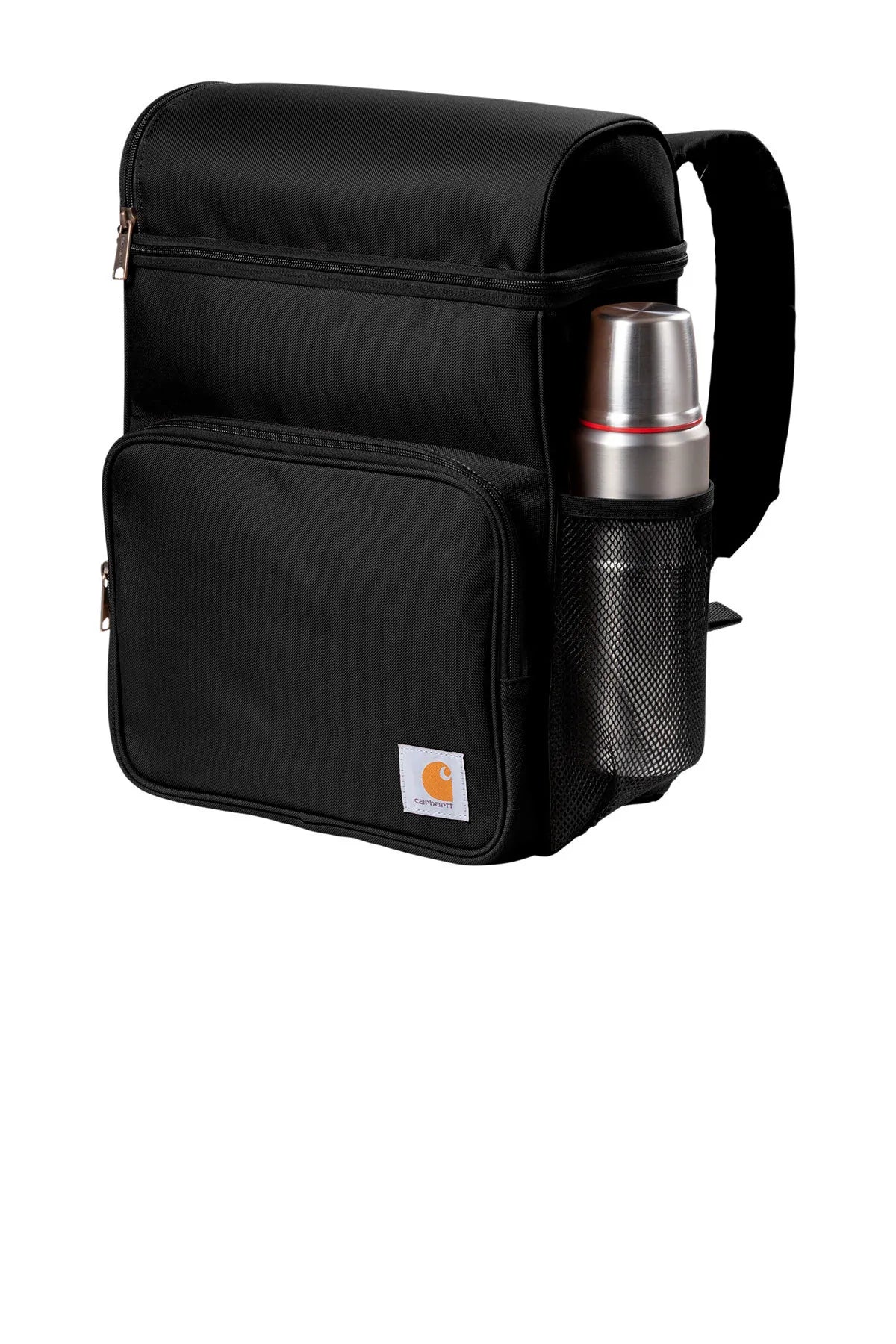 Carhartt 20 Can Insulated Backpack Cooler - Black | Heavy-Duty Portable Cooler for Camping, Hiking & Outdoor Adventures