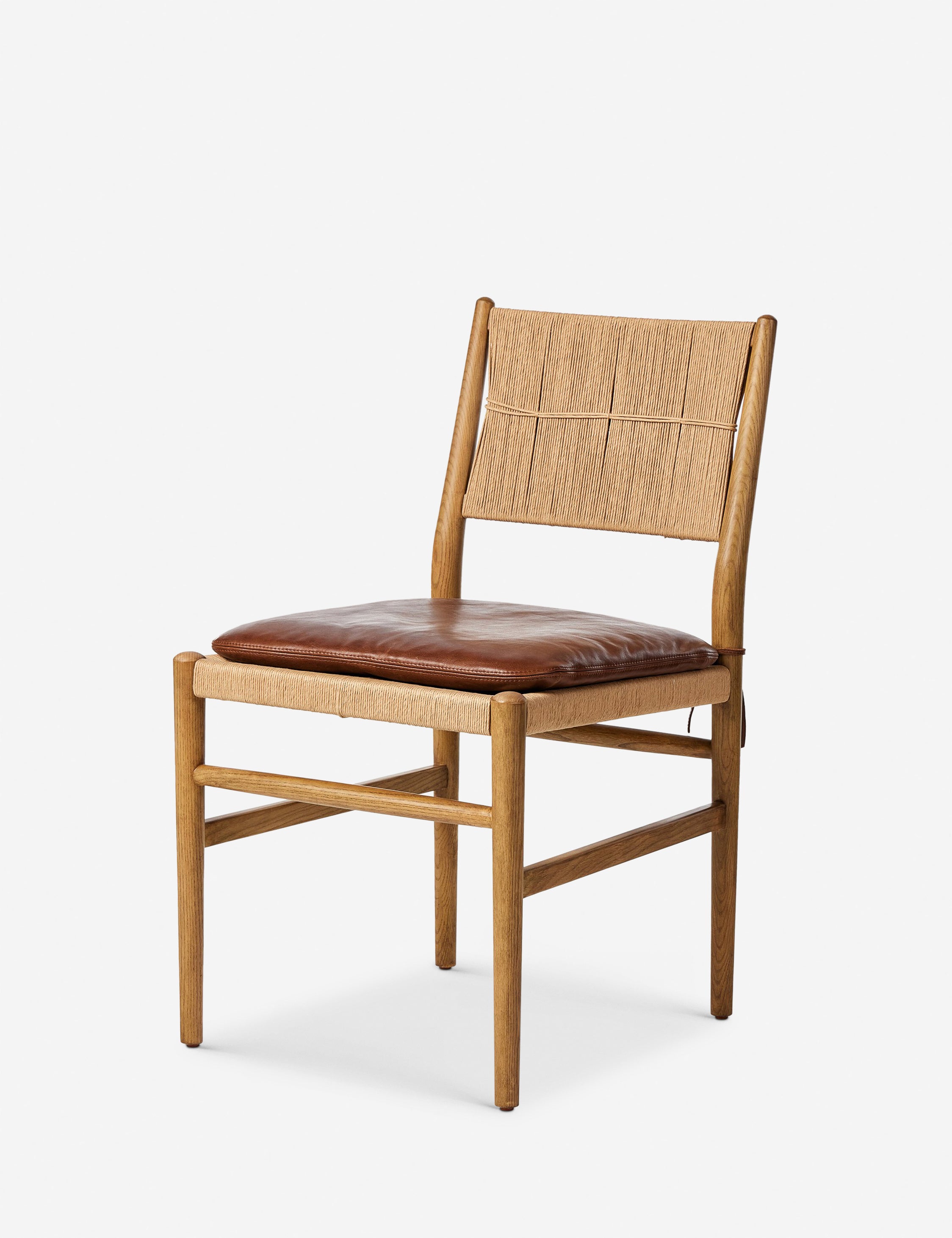 Dara Dining Chair by Amber Lewis x Four Hands - Modern Wooden Dining Chair for Kitchen, Dining Room & Home Decor - Perfect for Farmhouse, Scandinavian & Contemporary Interiors