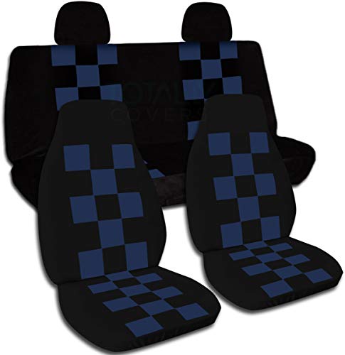 Black and Navy Blue Checkers