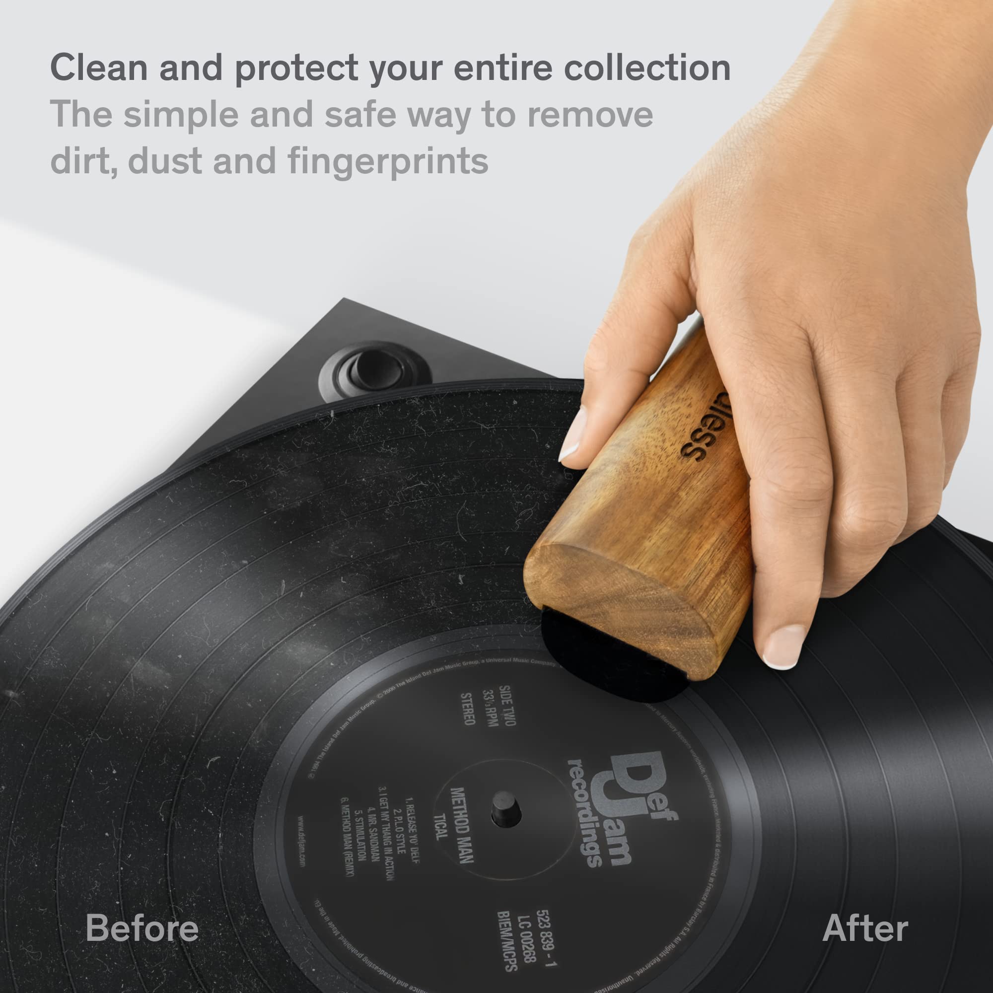 6-Piece Vinyl Record Cleaning Kit - Velvet Brush, Stylus Cleaner, Cleaning Solution, Nylon Brush & Metal Case - Essential for Vinyl Enthusiasts & DJs - Perfect for Home & Studio Use