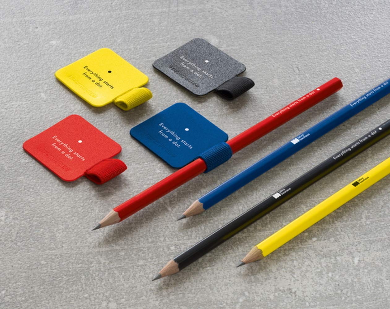 Leuchtturm Bauhaus 360136 HB Assorted Pencils - Lemon & Black - Premium Quality Drawing & Writing Pencils for Artists, Students & Office Use