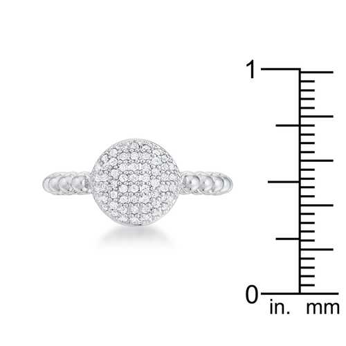 Exquisite Cubic Zirconia Rhodium Plated Ring for Women - Elegant Gift for Anniversary, Engagement & Special Occasions
