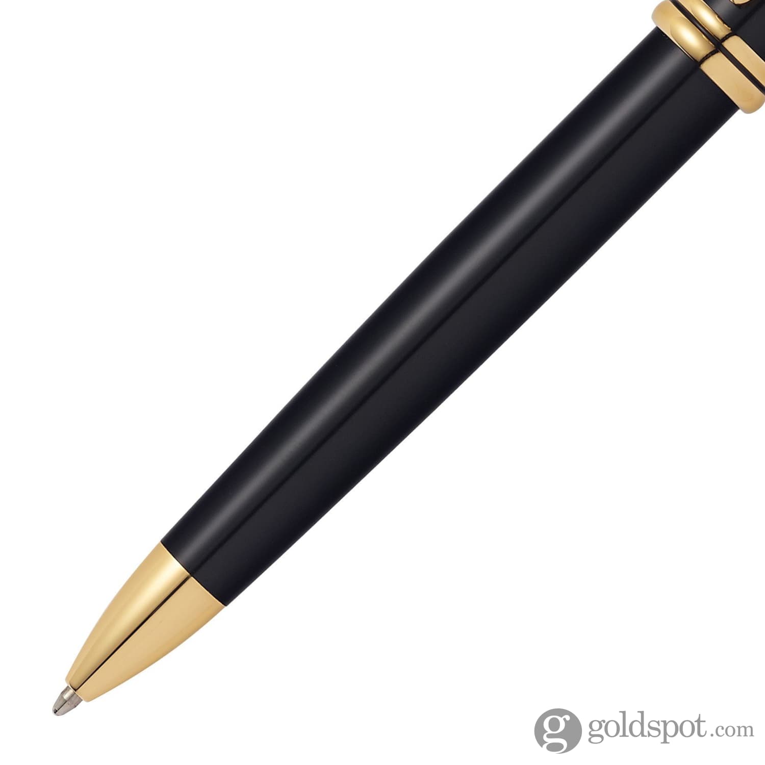 Cross Townsend Black Lacquer Ballpoint Pen with 23K Gold Trim - Premium Writing Instrument for Business, Gifting & Everyday Use