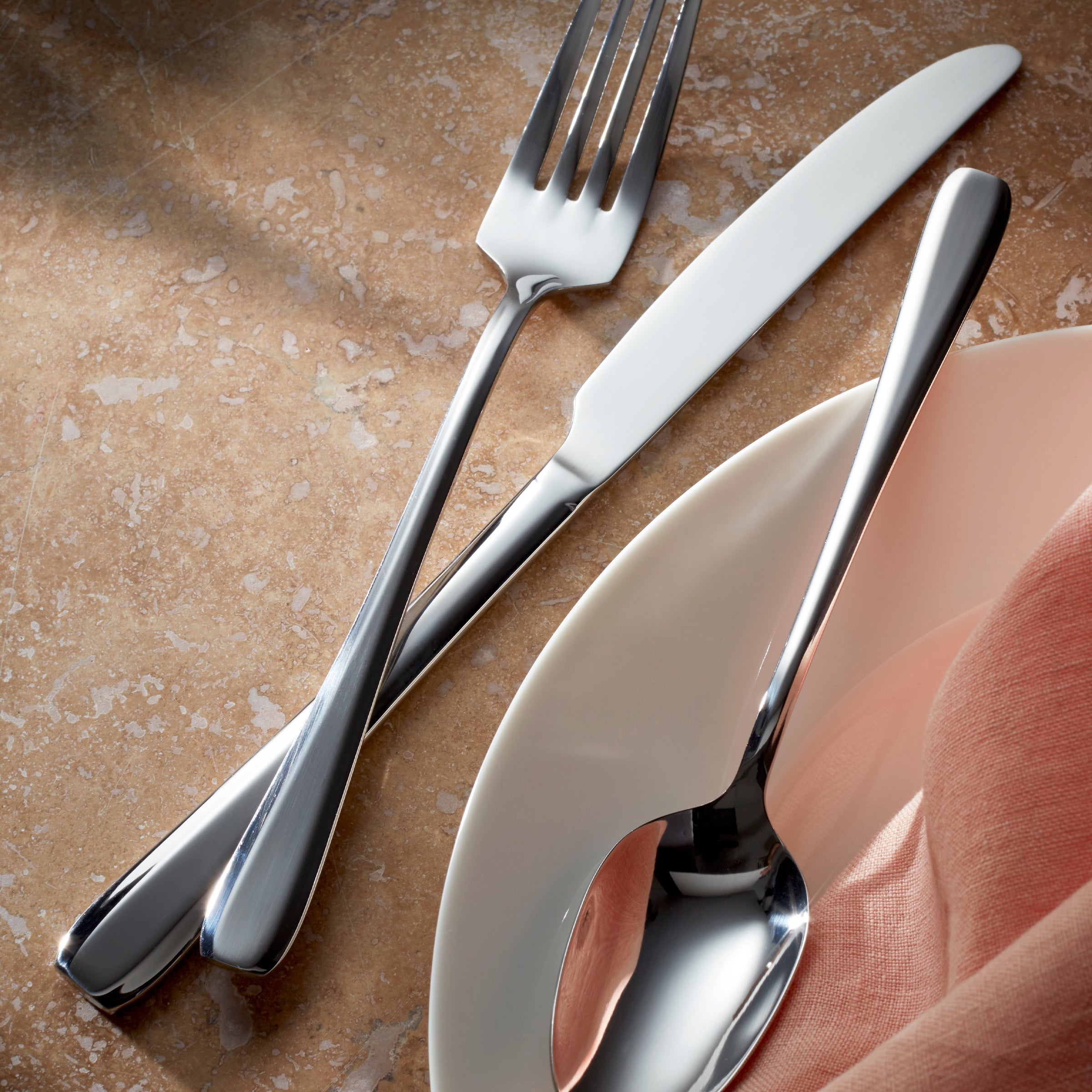 Waverley 12-Piece Stainless Steel Flatware Set - Elegant Silverware for Everyday Dining & Entertaining