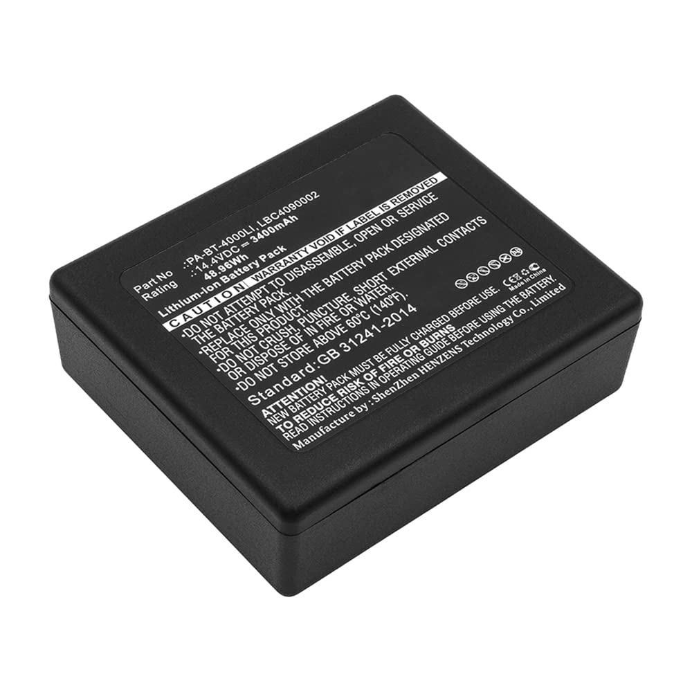 Synergy Digital Printer Battery - Compatible with Brother PT-E800T/TK Printer (Li-ion, 14.4V, 3400mAh) - Ultra High Capacity Replacement Battery for Label Printing & Office Use