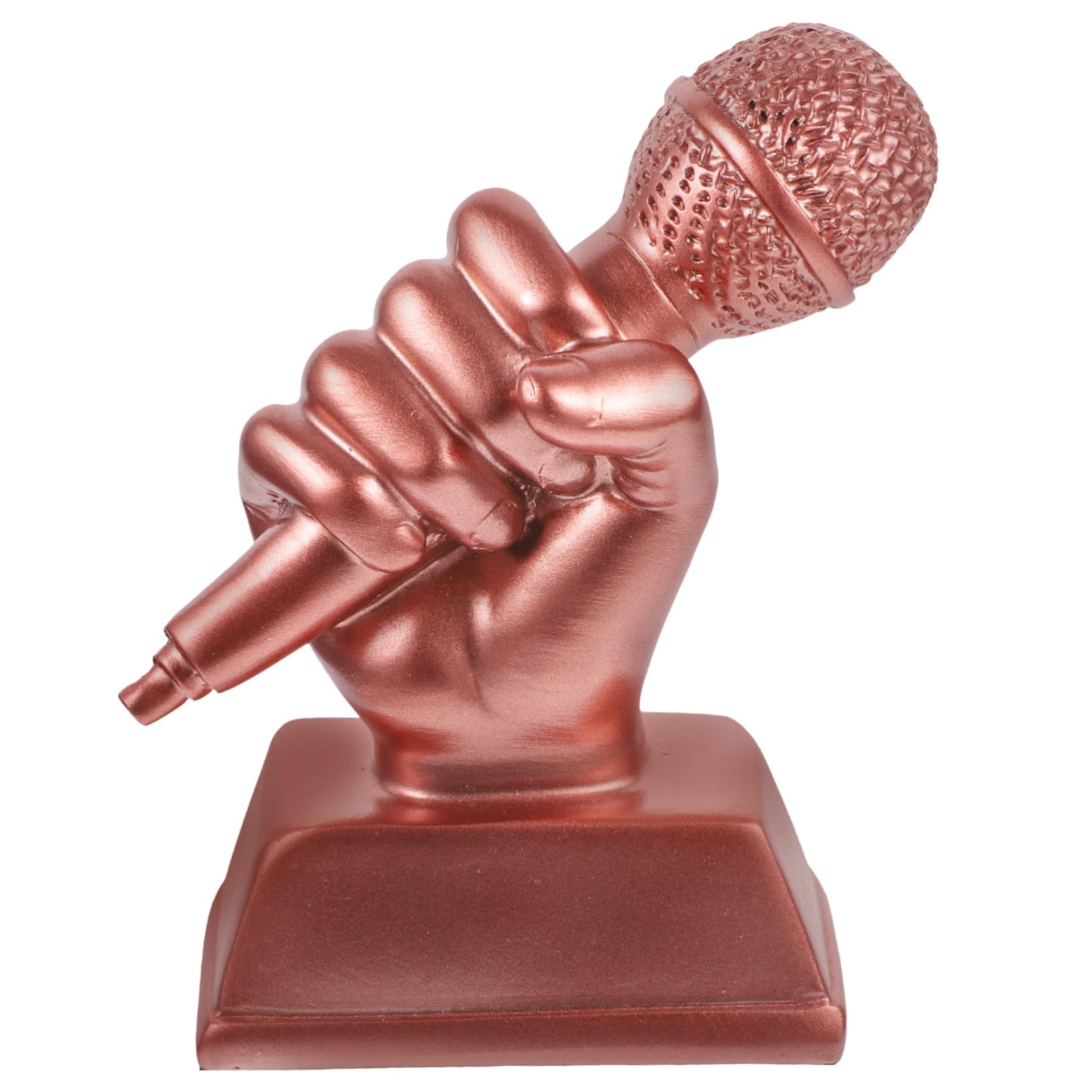 SUPVOX 5-Piece Resin Microphone Statue Set - Mini Musical Microphone Decor, Awards & Trophies for Singing - Perfect for Home Decor, Office Awards, and Gift Giving