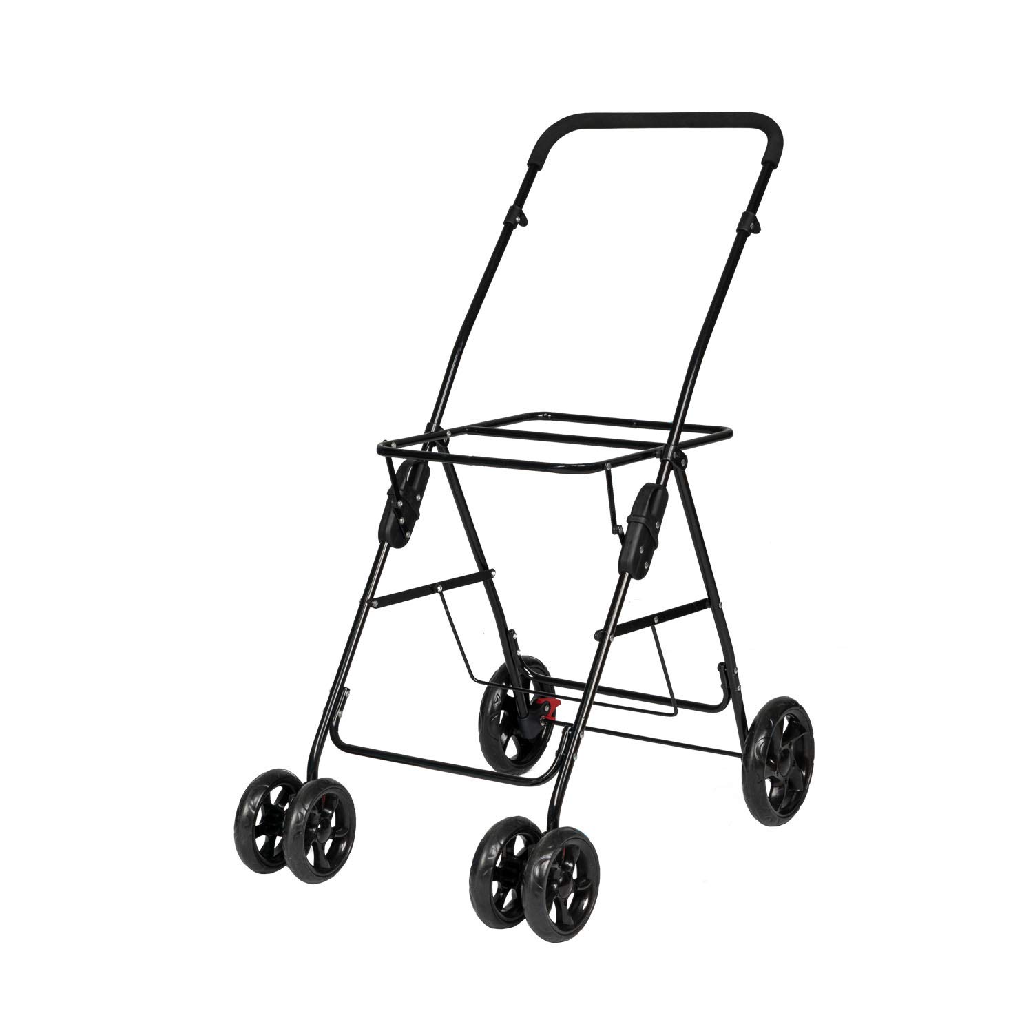 Double Layer 4-Wheel Pet Stroller for Small & Medium Dogs & Cats - Large Space Detachable Carrier, Easy One-Click Folding Design - Perfect for Travel, Shopping & Outdoor Adventures