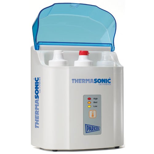Parker Labs 82-03 Triple Gel Warmer with (3) 8 oz Bottles - Ultrasound & Massage Therapy Heating Solution for Clinics & Spas