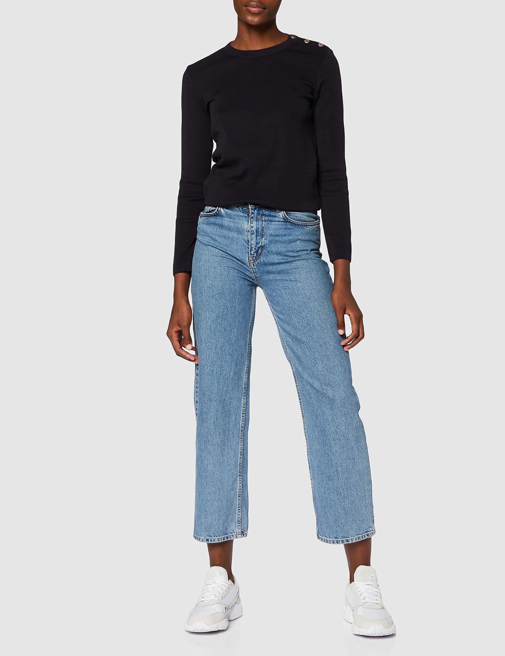Women's Casual Knit Jumper Sweater - Soft Comfortable Pullover for Fall & Winter - Perfect for Office, Travel, and Everyday Wear