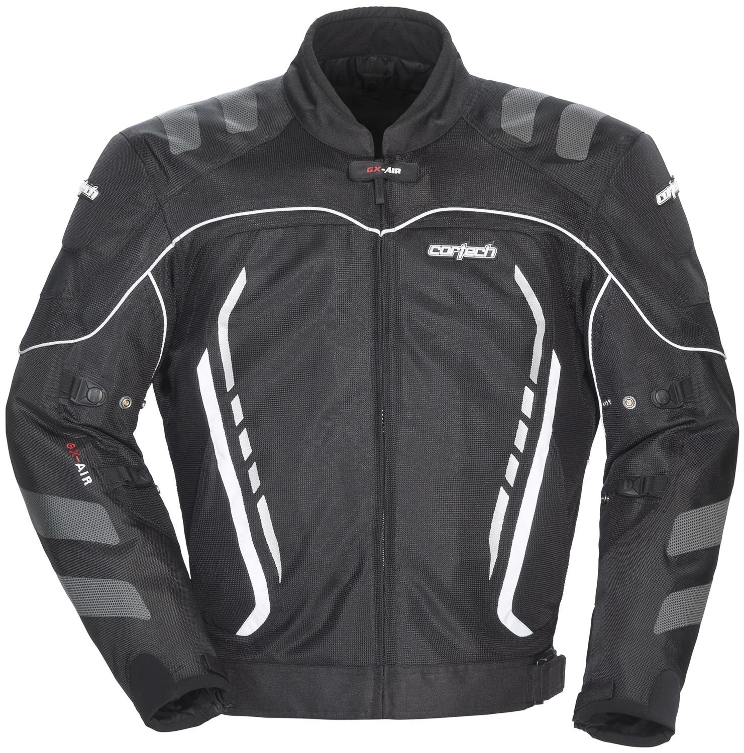 Cortech GX Sport Air 3.0 Men's Textile Motorcycle Jacket for Street Racing - Black/Small | Breathable & Protective Riding Gear for Summer Commuting & Long-Distance Tours