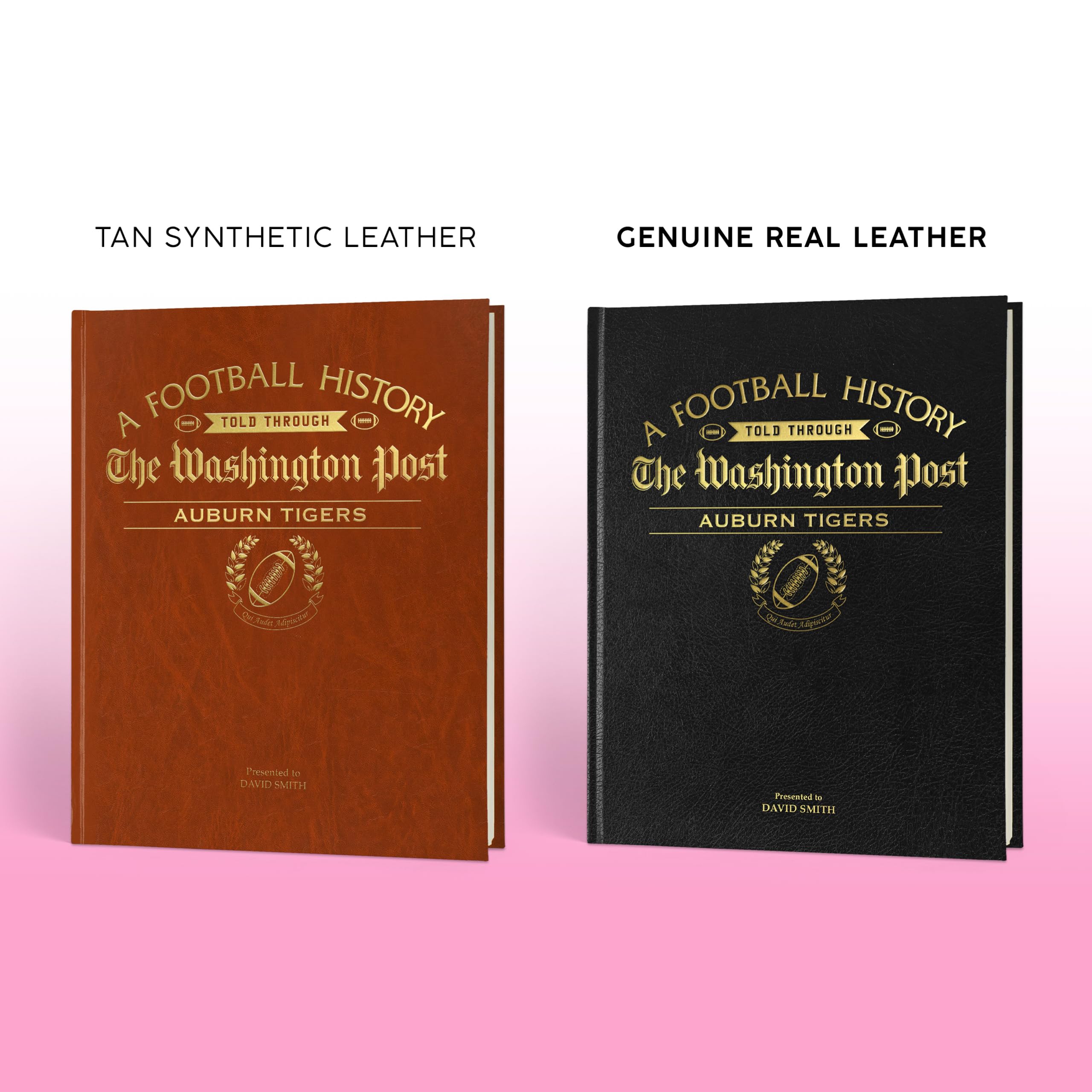 Personalized College Football Newspaper History Book - Custom A3 Large Deluxe Hardcover Gift for Football Fans, Alumni & Students | Perfect for Graduation, Game Day & Memorabilia Collection