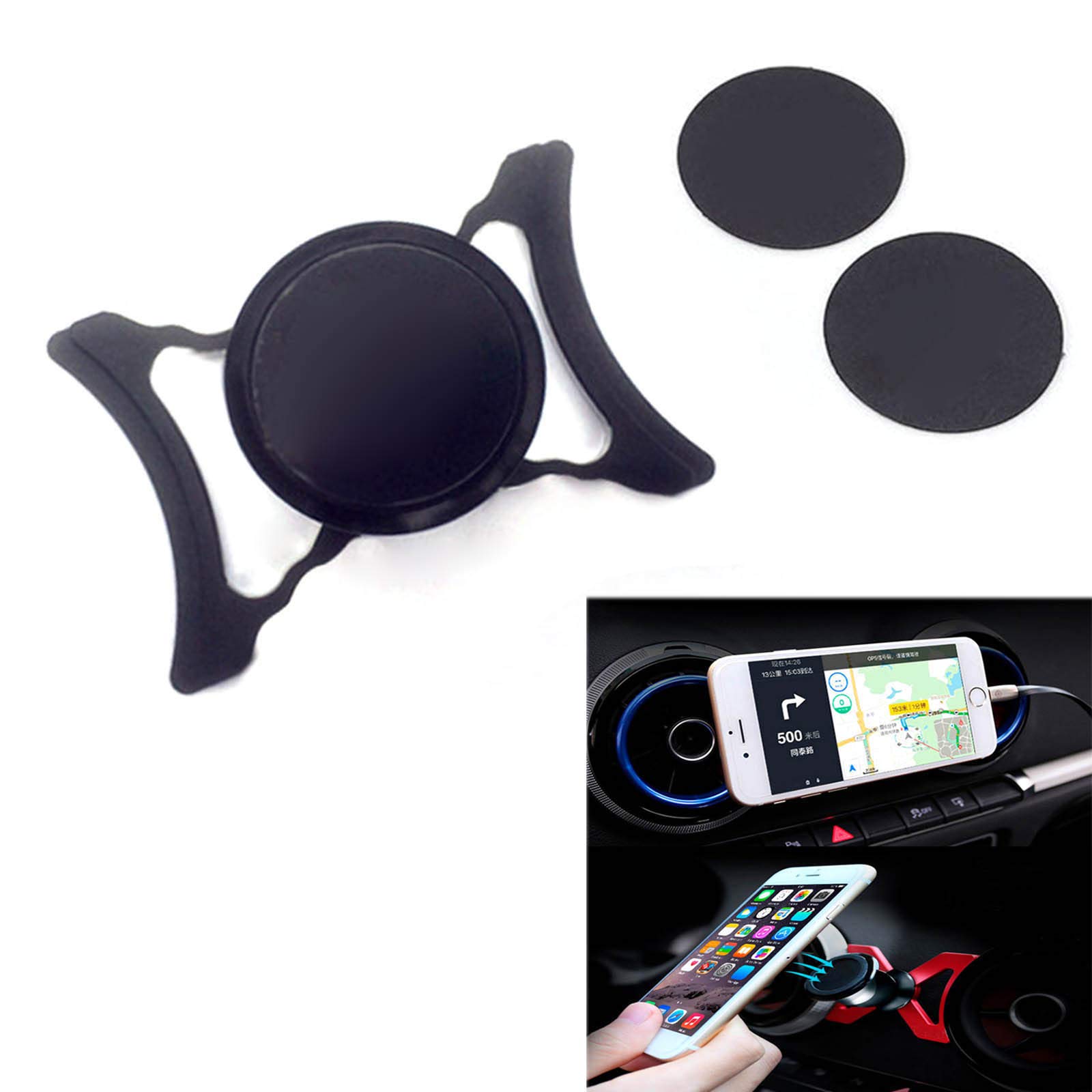 LICHIFIT 360° Rotating Magnetic Car Phone Holder - Universal Air Vent Mount for iPhone, Samsung, Google Pixel - Strong Grip for Safe Driving & Navigation
