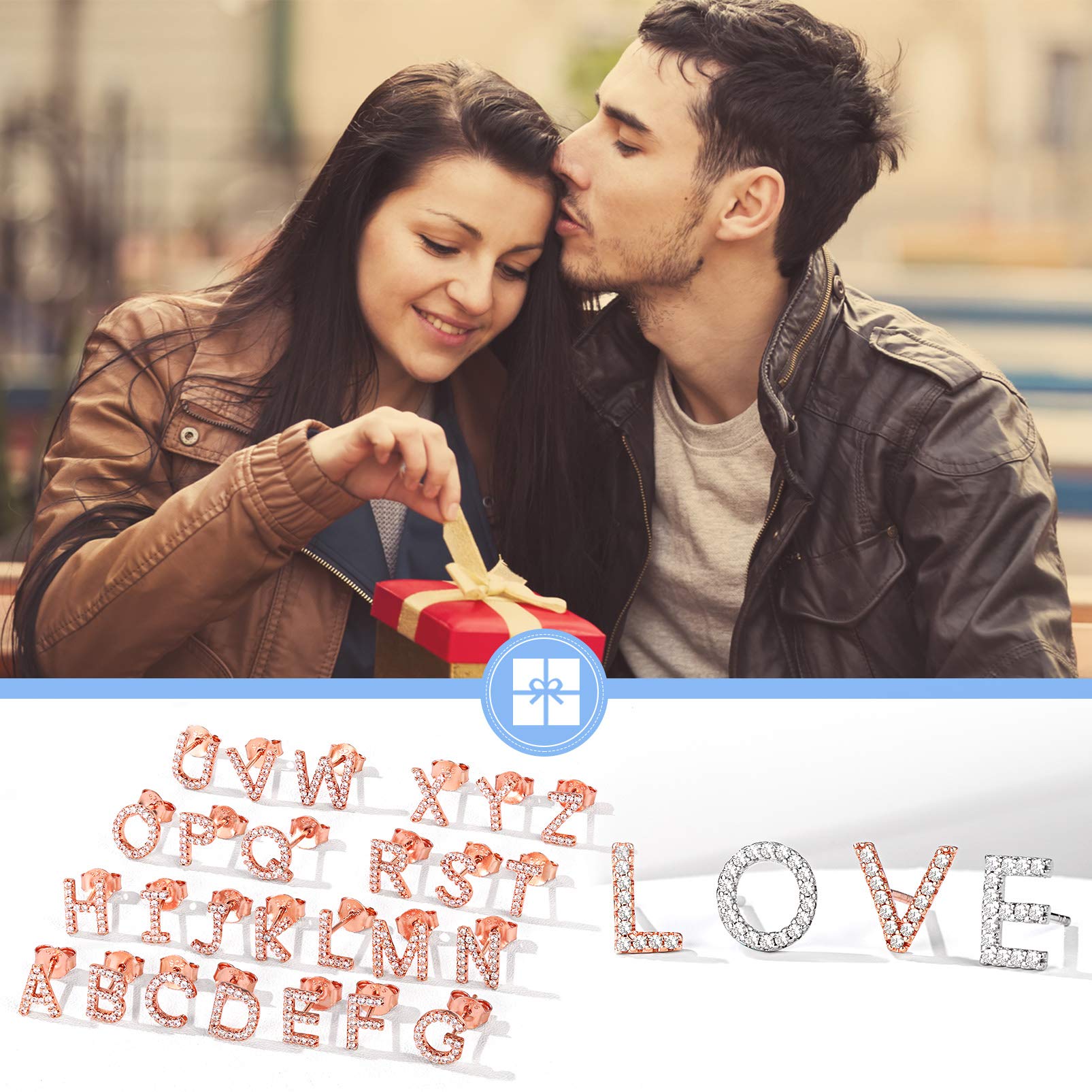Elegant Silver Initial 'Q' Stud Earrings for Women - Sterling Silver Tiny Letter Charm Earrings | Perfect for Gifts, Birthdays, and Everyday Wear