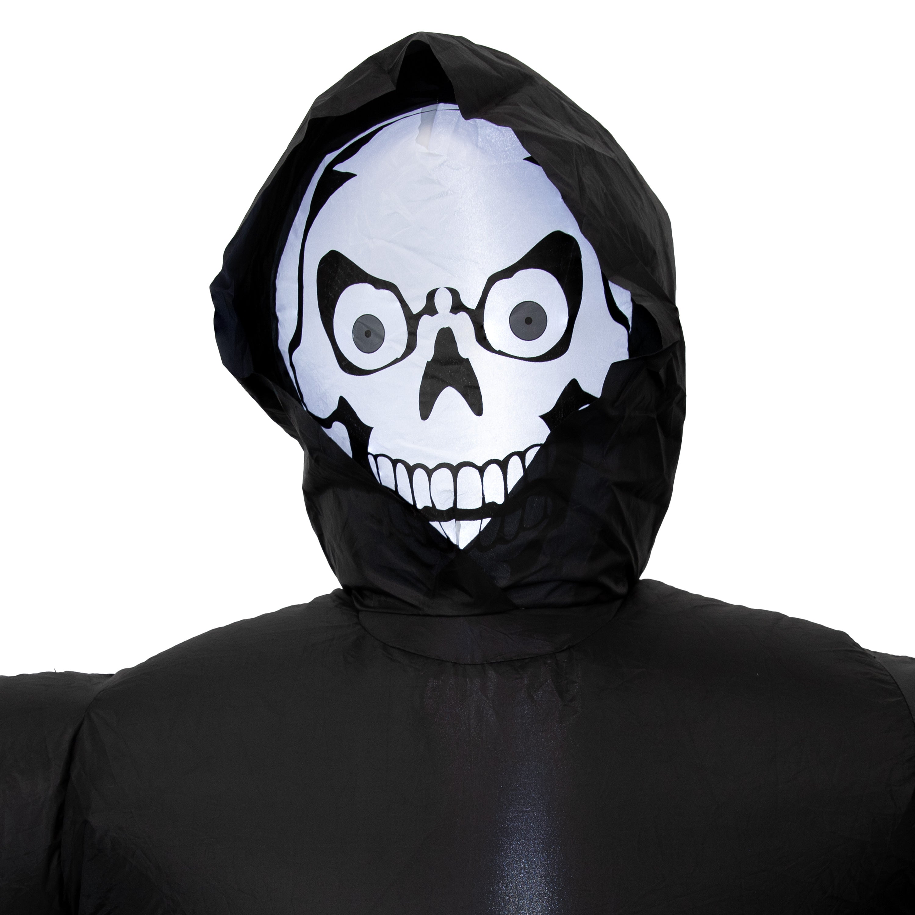 Sunnydaze 7ft Grisly Grim Reaper Inflatable Halloween Decoration - Spooky Outdoor Yard Decor for Halloween Party & Haunted House