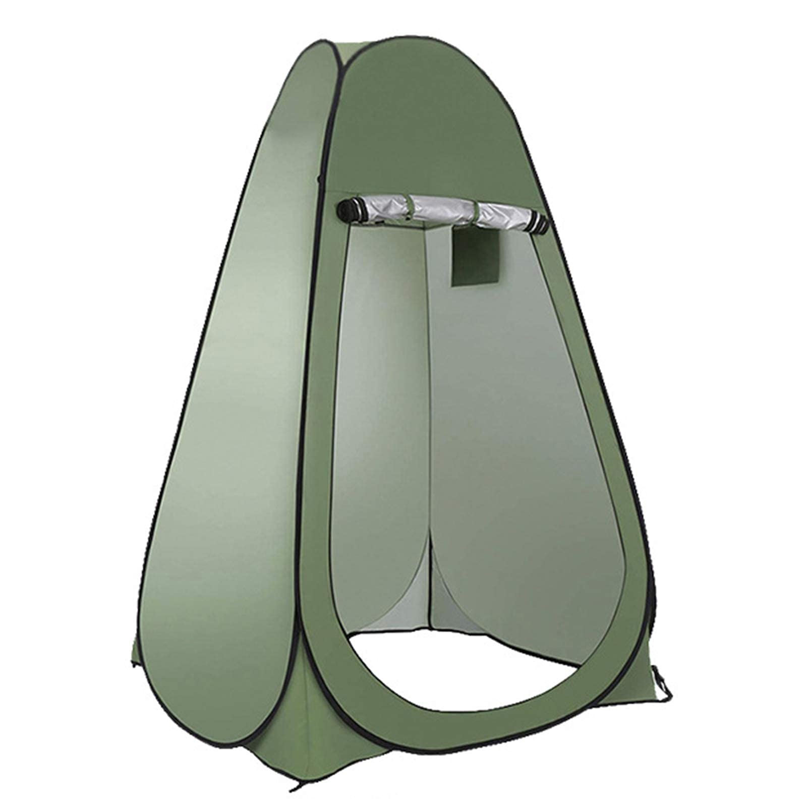 **Pop Up Privacy Shower Tent - Portable Outdoor Bathroom Changing Room for Camping, Beach & Hiking - Easy Setup with Camping Toilet - Green**    *(Use for outdoor showers, changing clothes, camping toilets, beach privacy, and emergency shelters.)*