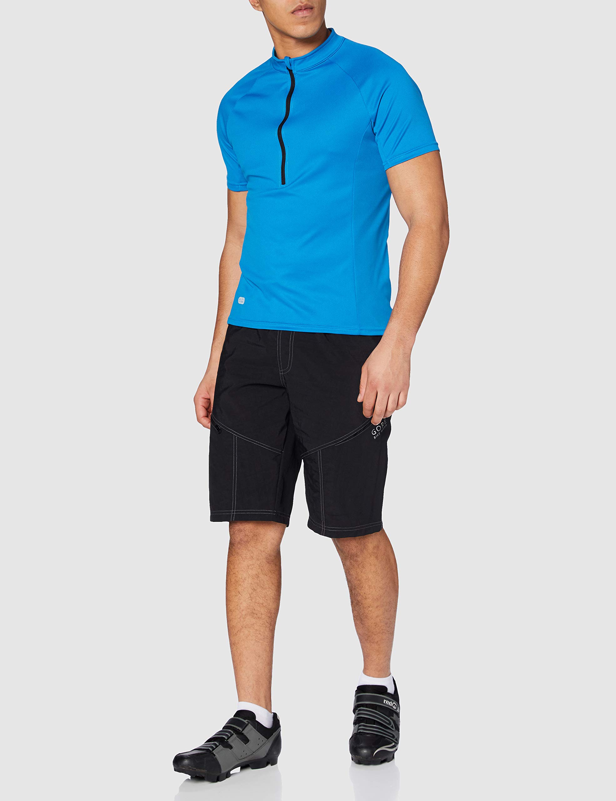 GORE BIKE WEAR Men's 2-in-1 Cycling Shorts with Padded Inner Liner - Breathable Performance Bike Shorts for Road & Mountain Biking - Knee Length, Moisture-Wicking, Size XL, Black - Perfect for Long Distance Cycling and Training