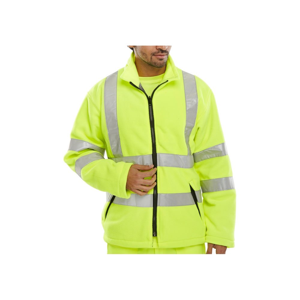 Bseen Carnoustie Fleece Jacket for Men & Women - Soft Warm Saturn Yellow Pullover - Medium Size - Perfect for Hiking, Camping & Outdoor Activities