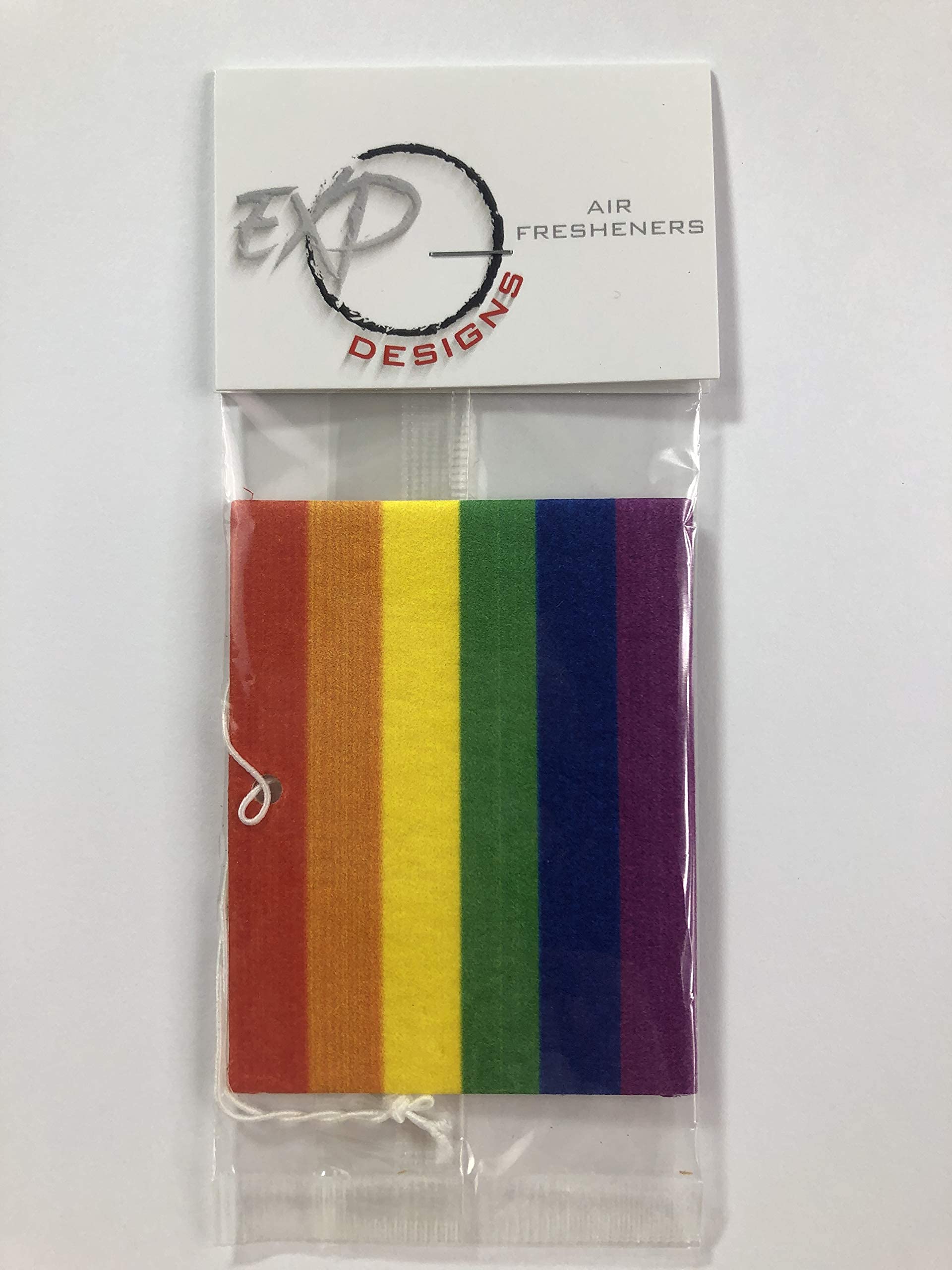LGBT Pride Flag Car Air Freshener - Rainbow Scented Hanging Decor for LGBTQ+ Supporters | Perfect for Cars, Offices & Pride Events