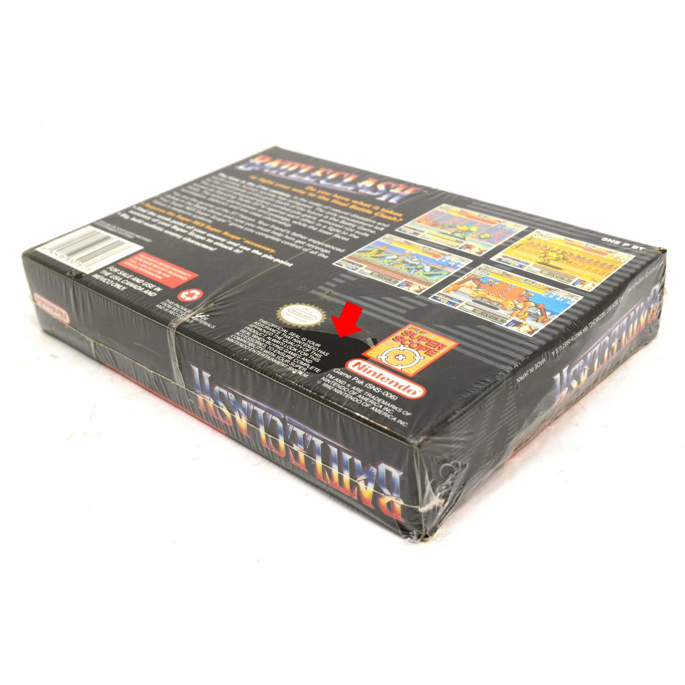 Brand New Factory Sealed SUPER NINTENDO (SNES) BATTLE CLASH Video Game - Retro Gaming Collectible - Perfect for Classic Gaming Enthusiasts & Nostalgic Play Sessions