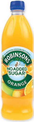 Robinson's Orange Fruit Drink - No Added Sugar, 100% Natural, 1 Liter Plastic Bottles (Pack of 12) | Refreshing Beverage for Kids & Adults, Perfect for Parties, Picnics & Healthy Hydration
