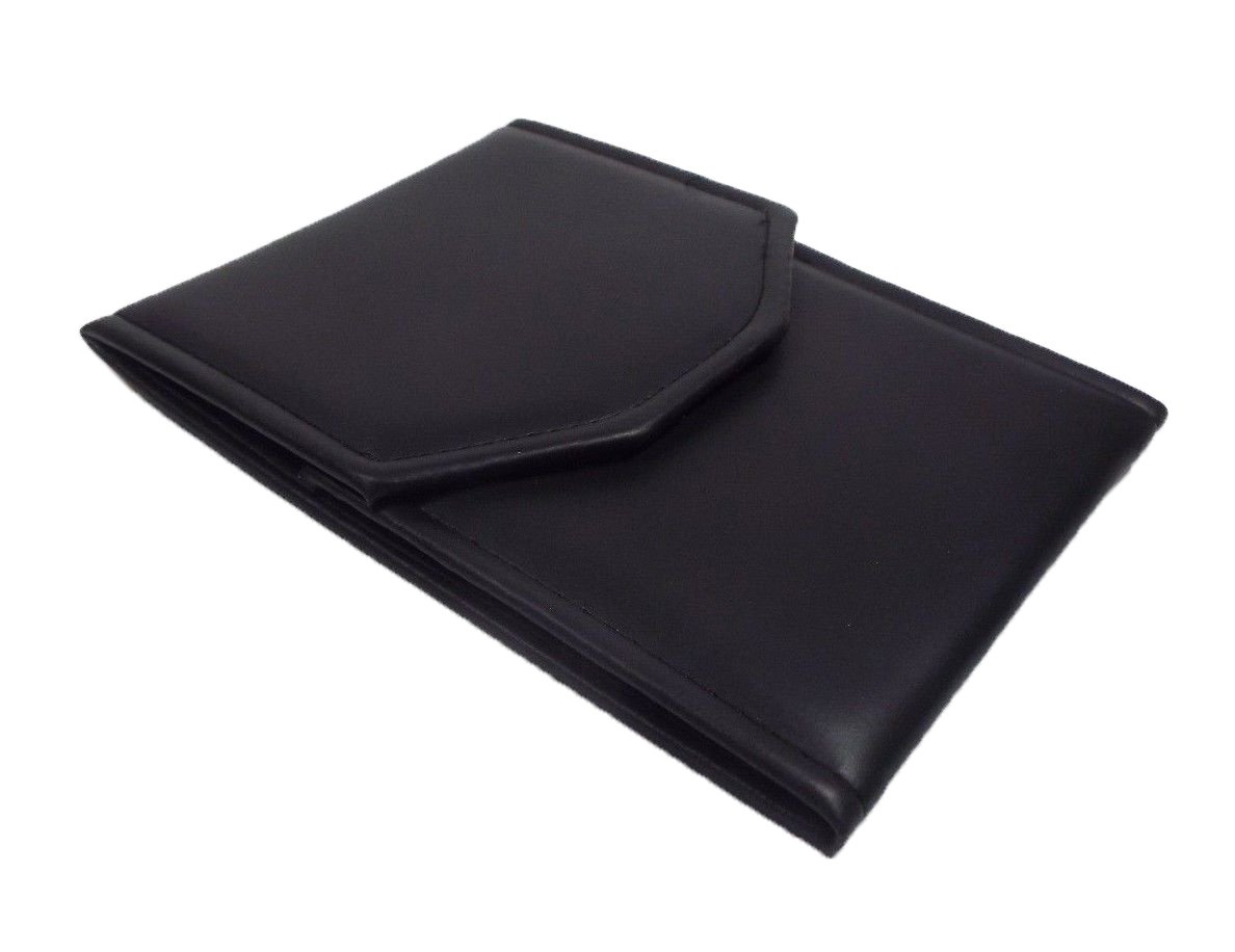 Elegant Black Leatherette Jewelry Organizer Case - Large Necklace Presentation Folder for Display, Storage & Gift Giving | Perfect for Jewelry Shops, Boutiques & Personal Collection Organization