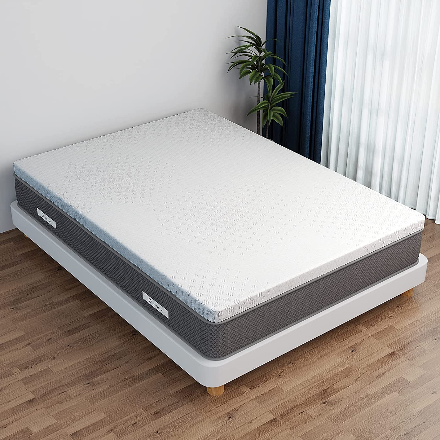 3 Inch Cooling Gel Memory Foam Mattress Topper - Queen Size with Removable Breathable Cover for Pressure Relief & Temperature Regulation | Perfect for Hot Sleepers, Back Pain Relief & Bed Comfort Upgrade