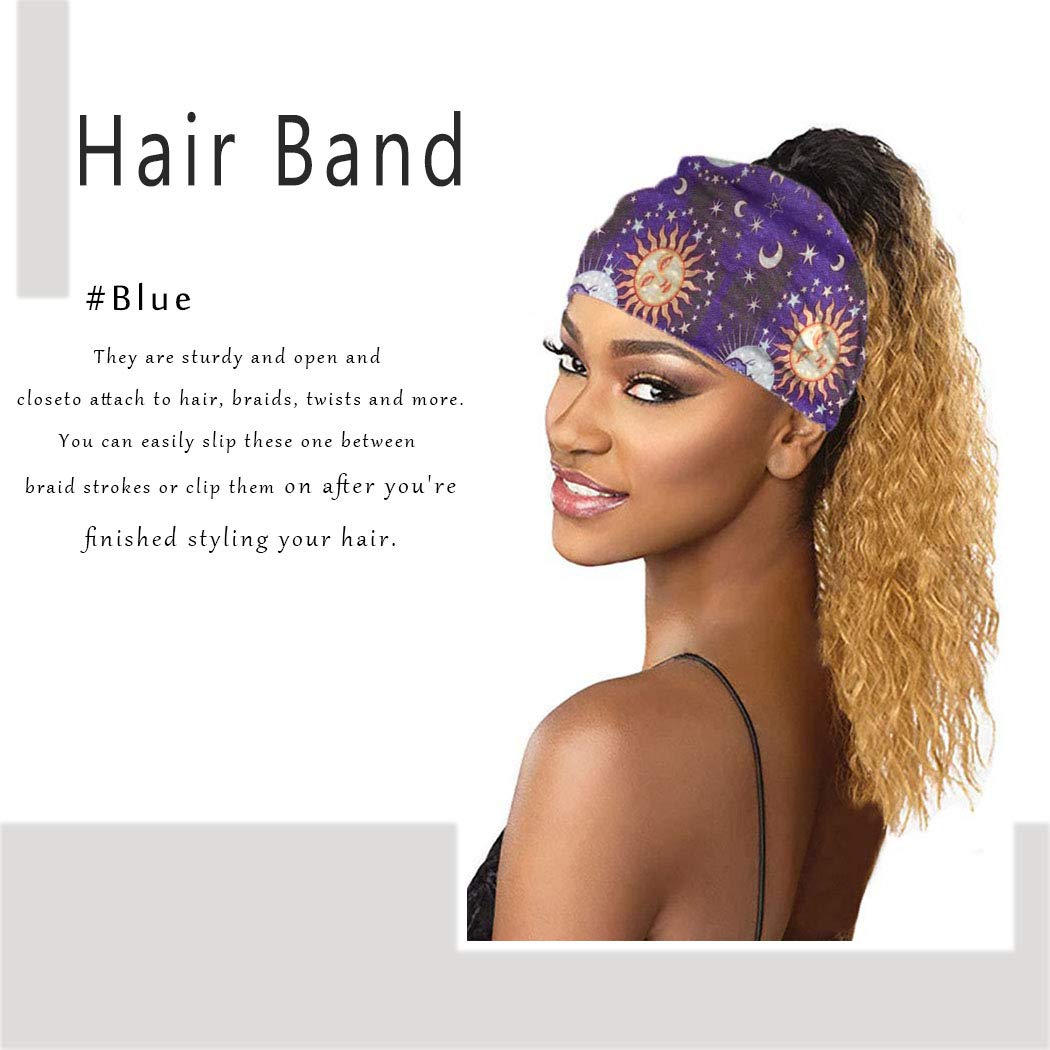 Morebrave Boho Wide Headbands for Women & Girls - Floral Printed Butterfly Yoga Head Wrap, Stylish Elastic Hair Scarf & Spa Shower Accessories (Pack of 3) - Perfect for Yoga, Workouts, Beach Days & Boho Fashion