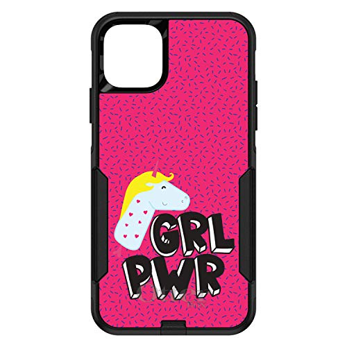 Girl Power - GRL PWR - Unicorn Pink Background On Black Case