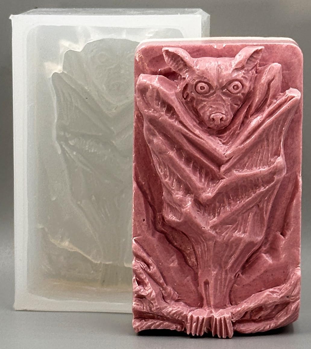 Premium BAT Silicone Mold for Soap, Plaster, Wax, Resin & Clay - DIY Crafting, Candle Making, Home Decor & Gift Projects