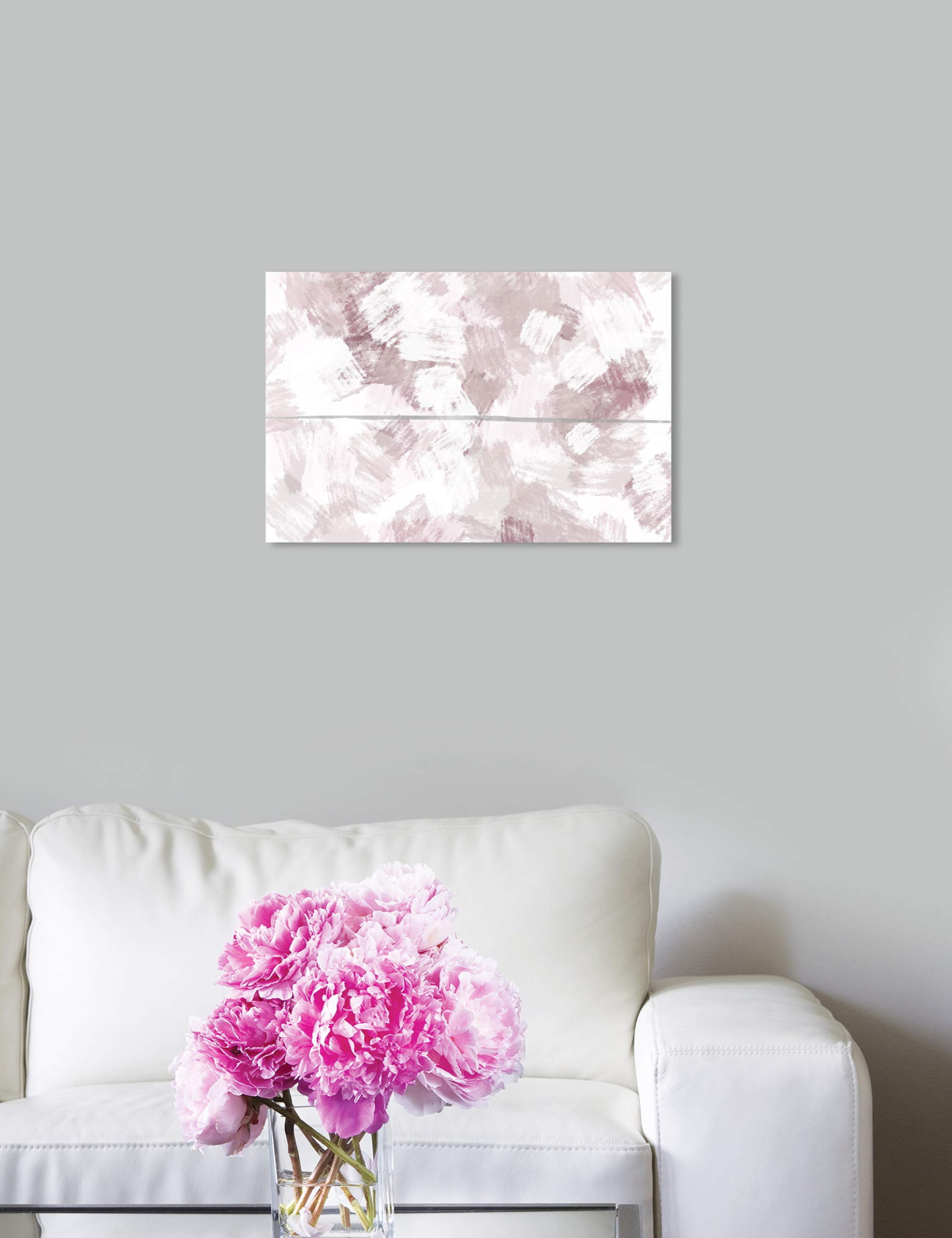 Abstract Wall Art Canvas Print 'Tweed in Taupe' - 15