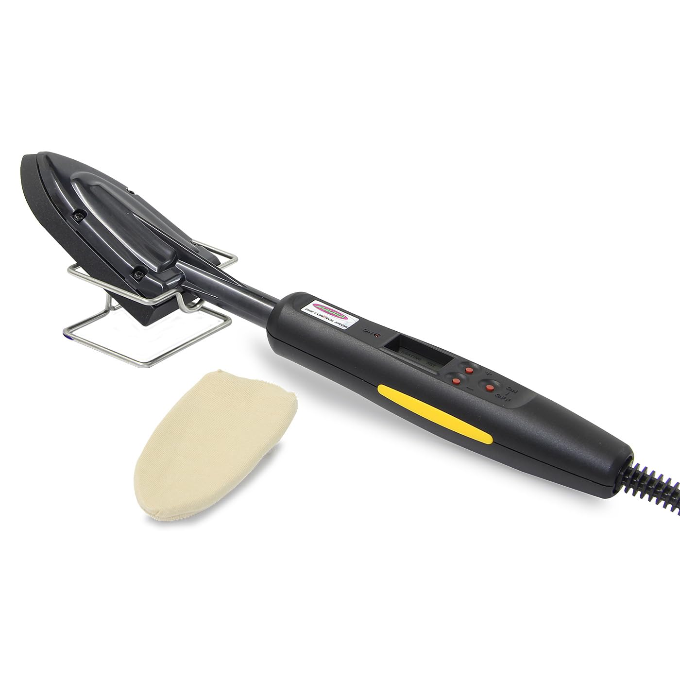 Jamara 172130 Digital Control Iron Leaf - Black | Perfect for DIY Crafts, Scrapbooking & Home Decor Projects