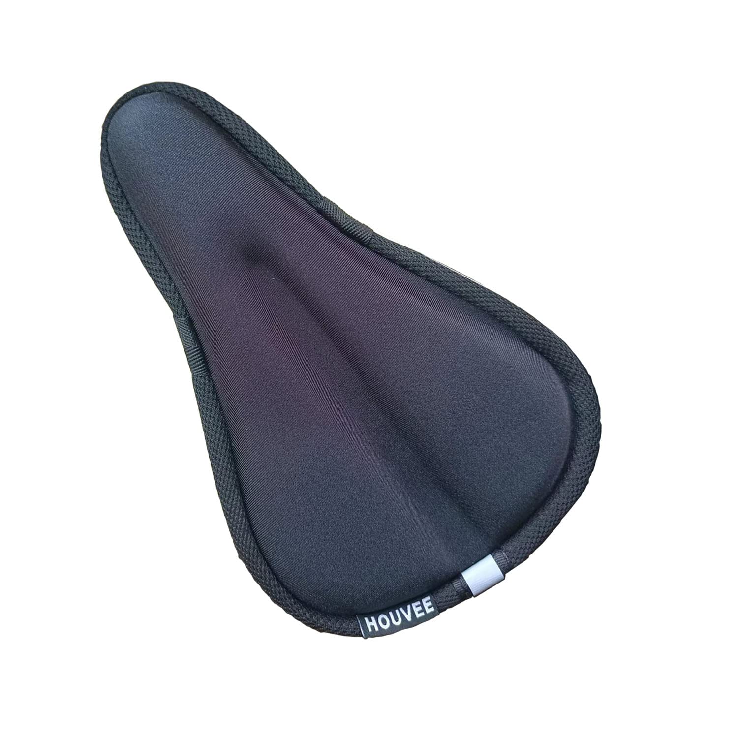 HOUVEE Kids Bike Seat Cushion Cover Gel - 9''x6'' Comfortable Adjustable Child Bicycle Seat Pad for Boys & Girls - Soft Gel Padding for Youth & Toddler Bike Saddles - Fits Most Children's Bikes - Perfect for Family Rides, Park Outings & Cycling Adventures