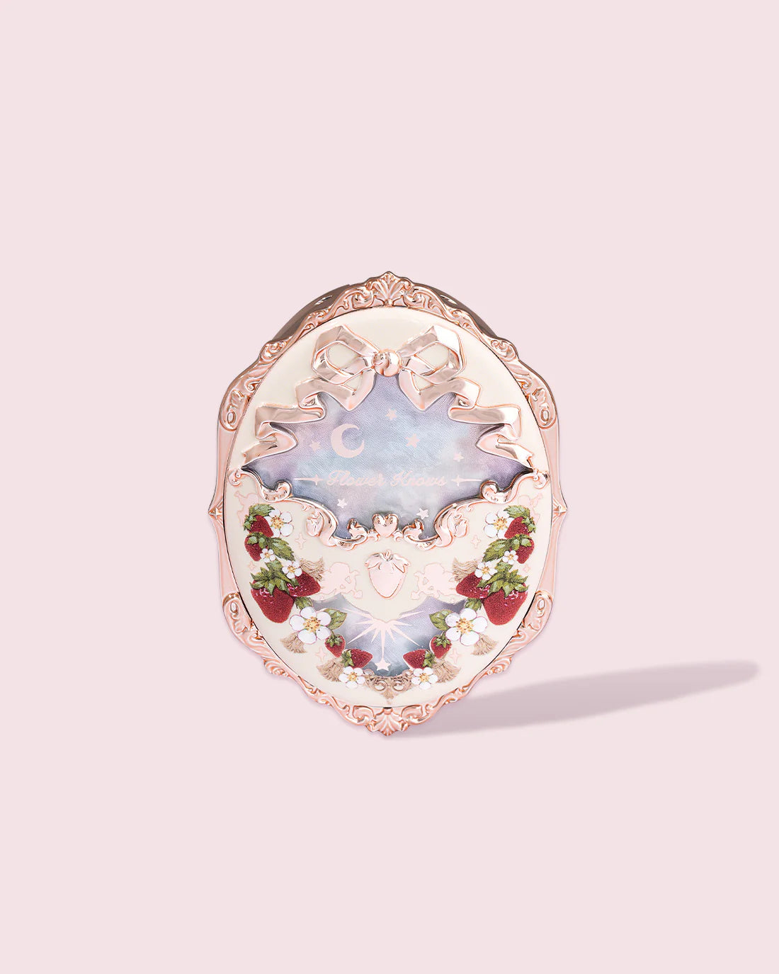 Flower Knows Strawberry Rococo Embossed Blush - Soft Pink Cheek Makeup for Natural Glow | Perfect for Everyday Wear & Special Occasions