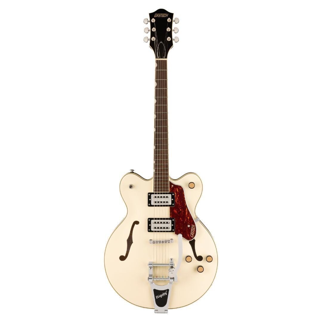 Gretsch G2622T Streamliner Center Block Double-Cut Electric Guitar in Vintage White - Perfect for Rock, Blues & Jazz Performances