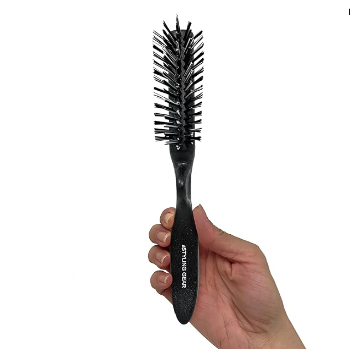 5-Row Hair Brush for Slick Back & Edge Styling - Teasing Brush for Voluminous Hair - Perfect for Salon, Home Use & Travel