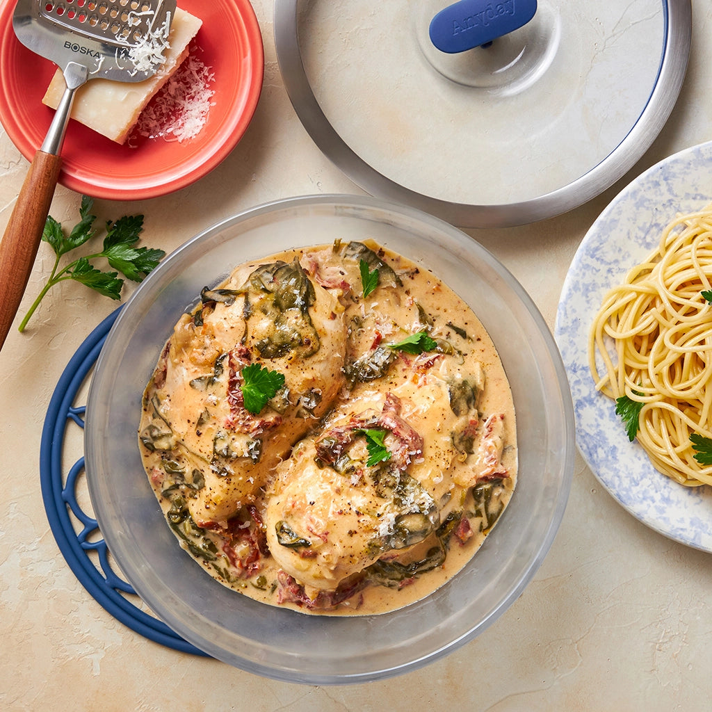 Creamy Tuscan Chicken Pasta - Authentic Italian Recipe with Sun-Dried Tomatoes & Spinach | Perfect for Family Dinners & Date Nights