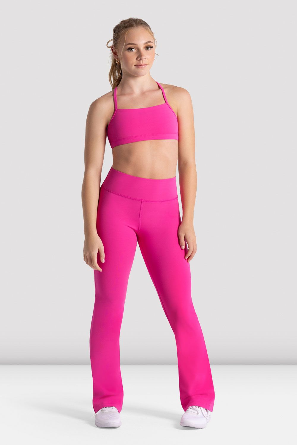 Girls Signature Flare Leggings - High Waisted Yoga Pants for Women, Stretchy Comfort Workout Leggings with Pockets - Perfect for Yoga, Gym, Running & Everyday Wear