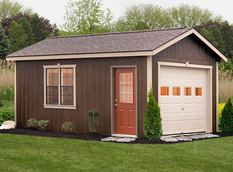 Gable Garage - Durable & Stylish Metal Garage for Home Storage, Workshop, or Vehicle Shelter | Perfect for Backyard, Farm, or Commercial Use