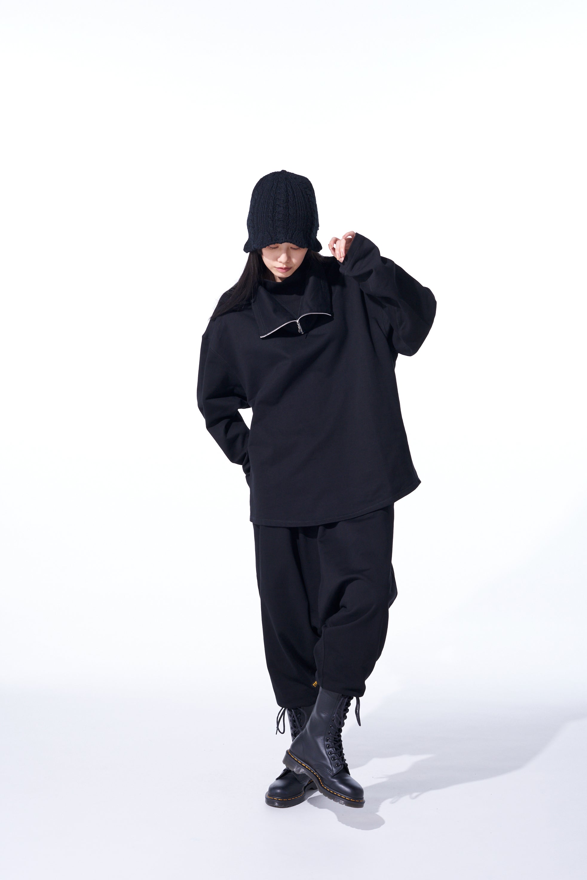 Women's Cotton Fleece High Neck Zipper Sweatshirt - Cozy Winter Pullover for Casual Outfits & Outdoor Activities