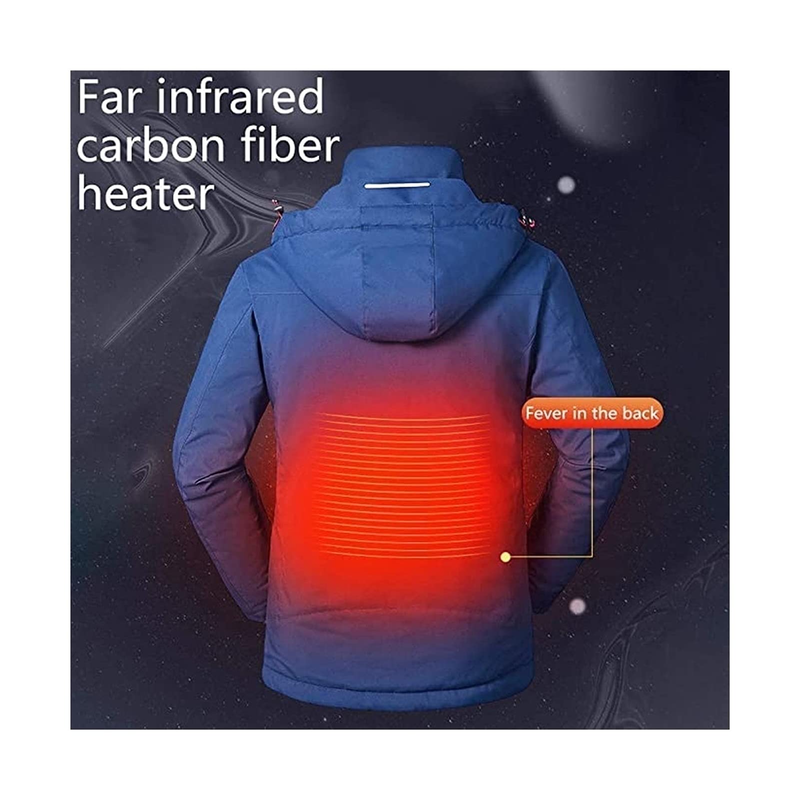 CRMY Women's Heated Jacket with Detachable Hood - Winter Soft Shell Electric Heating Jacket for Outdoor Activities, Hiking, and Cold Weather Commuting